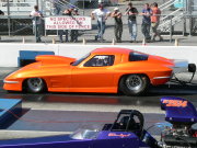 Orange 1963 Corvette Drag Car